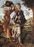 BOTTICELLI, Sandro The Return of Judith to Bethulia  hgg oil on canvas